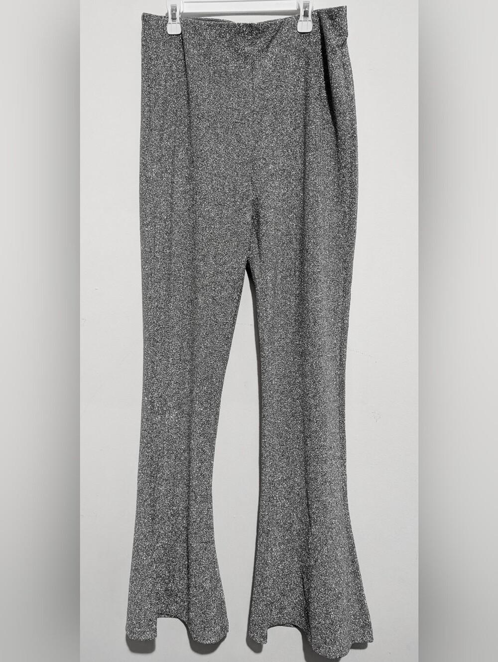H&M Silver Sparkle Flare Pants